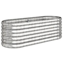 Galvanised Steel Garden Raised Bed 114x40x36cm - Complete Storage Solutions
