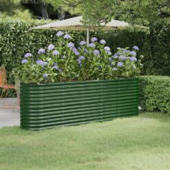 Galvanised Steel Garden Raised Bed 224x40x68cm