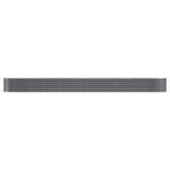 Galvanised Steel Garden Raised Bed 440x80x36cm - Complete Storage Solutions