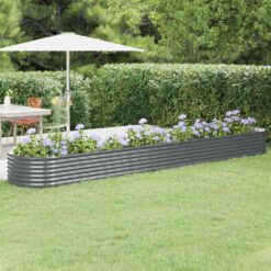 Galvanised Steel Garden Raised Bed 440x80x36cm - Complete Storage Solutions