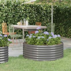 Galvanised Steel Garden Raised Bed 100x100x36cm - Complete Storage Solutions