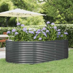 Galvanised Steel Garden Raised Bed 212x140x68cm - Complete Storage Solutions