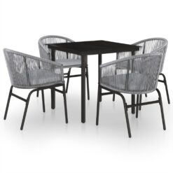 5 Piece Garden Dining Set - Complete Storage Solutions