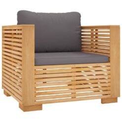 6 Piece Garden Lounge Set with Cushions Wood Teak - Complete Storage Solutions