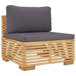 4 Piece Teak Garden Lounge Set with Cushions - Complete Storage Solutions
