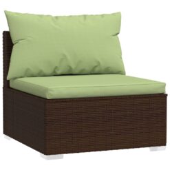 9 Piece Poly Rattan Garden Lounge Set with Cushions - Complete Storage Solutions