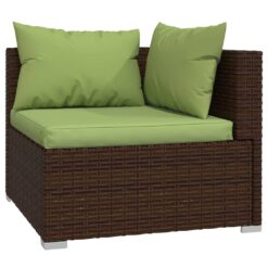 9 Piece Poly Rattan Garden Lounge Set with Cushions - Complete Storage Solutions