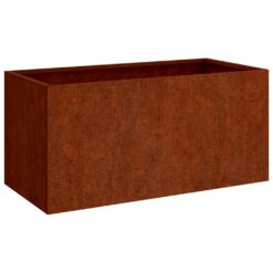 Corten Steel Planter 62x30x29cm - Complete Storage Solutions