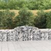 Arched Gabion Basket 300x50x60/80cm Galvanised Iron 300x50x60cm - Silver - Complete Storage Solutions