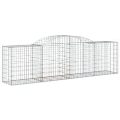 Arched Gabion Basket 300x50x80/100cm Galvanised Iron 300x50x80cm - Silver - Complete Storage Solutions
