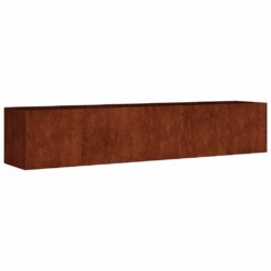 Alternative view of Corten Steel Garden Raised Bed 200x40x40cm - Brown