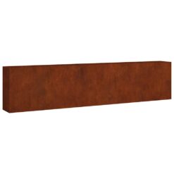 Alternative view of Corten Steel Garden Raised Bed 360x40x80cm - Brown