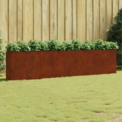 Corten Steel Garden Raised Bed 360x40x80cm - Brown