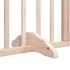 Dog Gate with Door Foldable 6 Panels 300cm Poplar Wood - Complete Storage Solutions