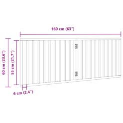Dog Gate Foldable 2 Panels 160cm Poplar Wood - Complete Storage Solutions