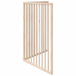 Dog Gate Foldable 2 Panels 160cm Poplar Wood - Complete Storage Solutions