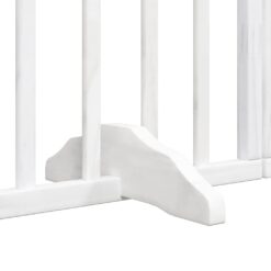 Dog Gate with Door Foldable 6 Panels 300cm Poplar Wood - Complete Storage Solutions