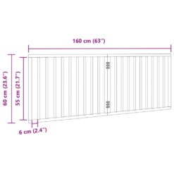 Dog Gate Foldable 2 Panels 160cm Poplar Wood - Complete Storage Solutions