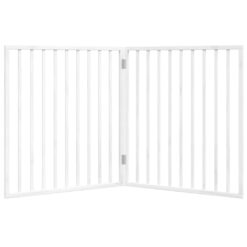 Dog Gate Foldable 2 Panels 160cm Poplar Wood - Complete Storage Solutions
