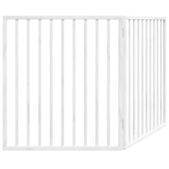 Dog Gate Foldable 2 Panels 160cm Poplar Wood - Complete Storage Solutions
