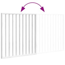 Dog Gate Foldable 2 Panels 160cm Poplar Wood - Complete Storage Solutions