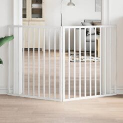 Dog Gate Foldable 2 Panels 160cm Poplar Wood - Complete Storage Solutions