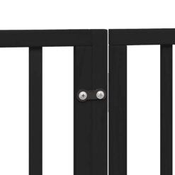 Dog Gate with Door Foldable 6 Panels 300cm Poplar Wood - Complete Storage Solutions