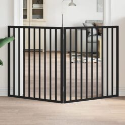 Dog Gate Foldable 2 Panels 160cm Poplar Wood - Complete Storage Solutions