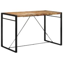 Rough Mango Wood Bar Table 175x90x110cm