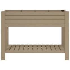 Polypropylene Garden Raised Bed 110x45x79cm - Light Brown - Complete Storage Solutions