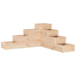 Alternative view of Pinewood Garden Planter 4 Tier 80.5x79x36cm