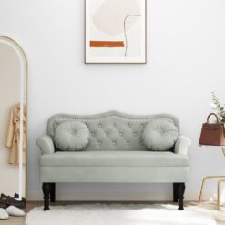 Bench with Cushions 120.5x65x75cm