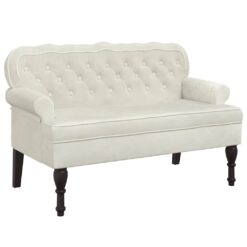 Bench with Backrest 119.5x64.5x75cm - Complete Storage Solutions