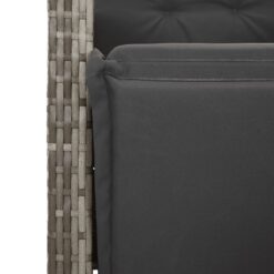 9 Piece Poly Rattan Garden Dining Set with Cushions - Complete Storage Solutions