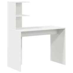 Alternative view of Desk with Shelf 102x50x124cm - White