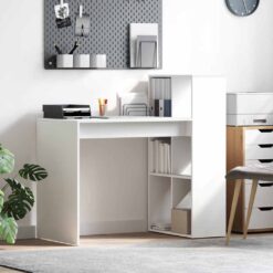Desk with Shelf 108x55x103.5cm - White