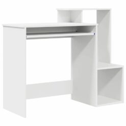 Alternative view of Desk with Drawer 106x41x88.5cm - White