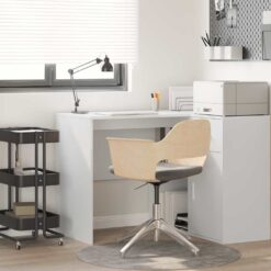 Desk with Shelf 102x50x75cm - White