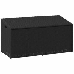 Poly Rattan Garden Storage Box 110x50x58cm