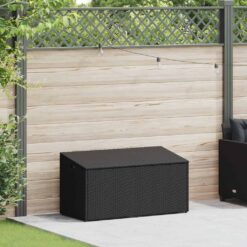 Alternative view of Poly Rattan Garden Storage Box 110x50x58cm