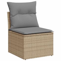 11 Piece Poly Rattan Garden Sofa Set with Cushions - Complete Storage Solutions