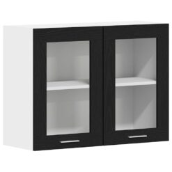 Alternative view of Hanging Cabinet Lyon 80x31x60cm - Black Oak
