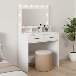 Dressing Table White 79x41x135cm - Gloss White