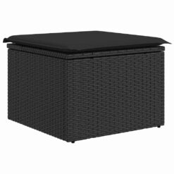Poly Rattan Garden Sofa Set 55x62x69cm - Black - Complete Storage Solutions