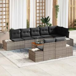 9 Piece Garden Sofa Set