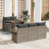 6 Piece Poly rattan Garden Sofa Set with Storage - Complete Storage Solutions