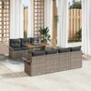 8 Piece Poly rattan Garden Sofa Set with Storage - Complete Storage Solutions