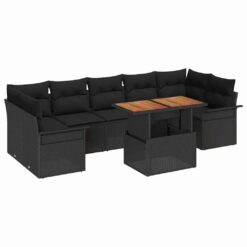 8 Piece Poly rattan Garden Sofa Set with Storage - Complete Storage Solutions