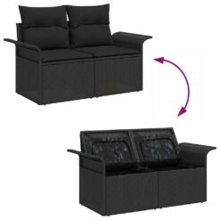 8 Piece Poly rattan Garden Sofa Set with Storage - Complete Storage Solutions