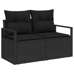 5 Piece Poly rattan Garden Sofa Set with Storage - Complete Storage Solutions